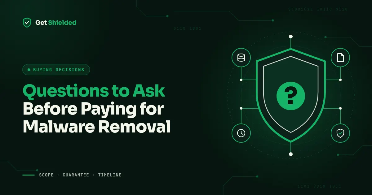Questions to ask before paying for WordPress malware removal