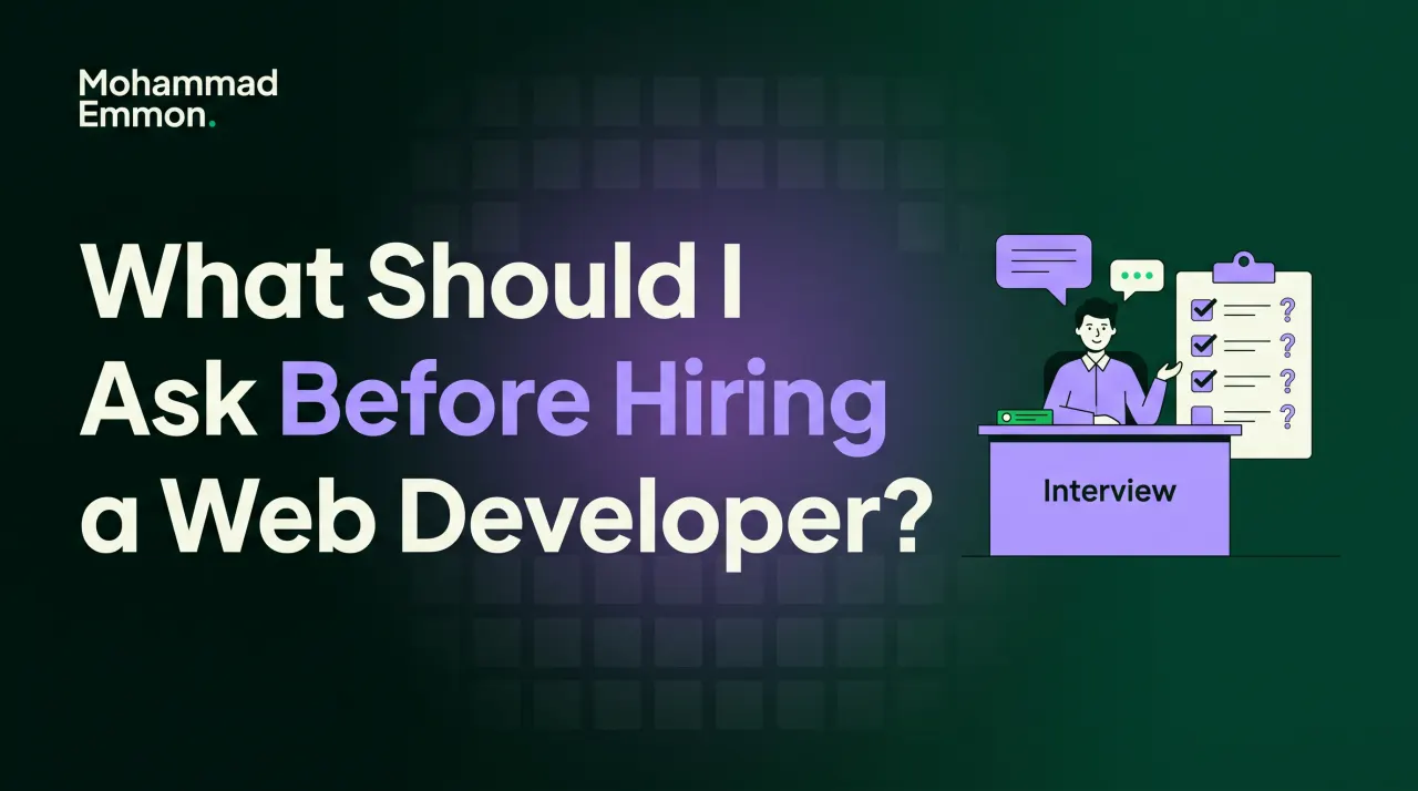 What should I ask before hiring anyone to build my website?