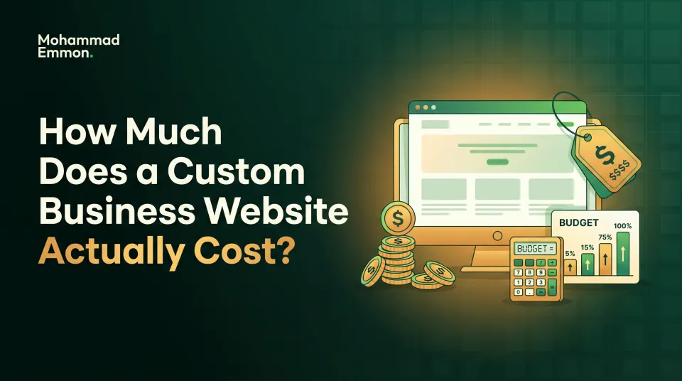 How much does a custom business website actually cost?