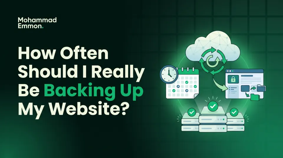 How often should I really be backing up my website?